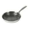 Oster Modessa 8 Inch Nonstick Triply Stainless Steel Frying Pan in Silver