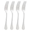 Gibson Home Manchester 4 Piece Stainless Steel Dinner Fork Set