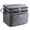 Brentwood Kool Zone 30 Can Insulated Cooler Bag in Gray with Hard Liner