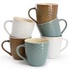 Elama Honey Bee 6-Piece 15 oz. Mug Set, Assorted Colors