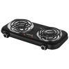 Brentwood 1100w Countertop Double Coiled Electric Burner in Black