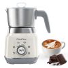 6-in-1 Electric Milk Frother and Steamer, 16.9 oz. Milk Warmer for Coffee, White (FBA warehouse)