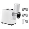Electric Cheese Grater Salad Maker, 200W Salad Shooter, Electric Vegetable Slicer Shredder Chopper for Fruits with 5 Attachments
