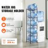 5 Tiers Water Jug Holder, 5 Gallon Water Bottle Holder, Single Row Water Bottle Rack for 5 Bottles, Heavy Duty Water Jug Rack for Kitchen, Office