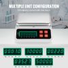 Industrial Counting Scale, 10 kg x 0.1 g, Digital Scale for Parts and Coins, g/kg/lb/oz/ct Units