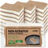 Sponges Non Scratch, 24Count, Natural Sponge for Non Stick Cookware, Sponges Kitchen, Cellulose Scrub Sponge for Dishes, Cleaning Power for Kitchen