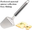 Stainless Steel Cheese Slicer For All Types of Cheese - Multi-Functional Cheese Slicer - Handheld Slicer - Silver Non-Stick For Kitchen Cooking