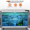 Commercial Refrigerator, 48" Worktop Undercounter Refrigerator, 12.85 Cu. Ft Thick Stainless Steel Refrigerated Food Prep Station