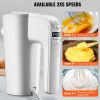 Digital Electric Hand Mixer, 5-Speed, 200W Portable Electric Handheld Mixer, with Turbo Boost Beaters Dough Hooks Whisk Storage Bag