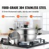 Steamer Pot, 11in/28cm Steamer Pot for Cooking with 3QT Stock Pot and Vegetable Steamer