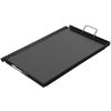 Carbon Steel Griddle, 16" x 24" Griddle Flat Top Plate, Griddle for BBQ Charcoal/Gas Gril with 2 Handles