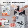 Electric Meat Grinder, 5 Lb/Min Capacity, 575W(800W MAX) Industrial Meat Mincer with Blade, Grinding Plate, Sausage Stuffing Blade and 3 Tubes