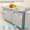 Commercial Refrigerator, 48" Worktop Undercounter Refrigerator, 12.85 Cu. Ft Thick Stainless Steel Refrigerated Food Prep Station