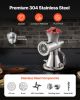 Meat Grinder Manual 304 Stainless Steel Hand Operated Meat Grinder Multifunctional Crank Sausage Maker Coffee Powder Grinder for Household for Beef Ch