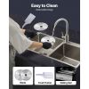 Meat Slicer, 7.5 inch Electric Deli Food Slicer, 180W Meat Cutter with two Premium SUS420 Blades, 0-0.6 inch Adjustable Thickness