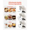 Stand Mixer, 6 QT Dough Mixer, 660W 6 + P Speeds Tilt-head Food Mixer with Stainless Steel Bowl, Dough Hook, Wire Whip, Flat Beater, Scraper