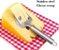 Stainless Steel Cheese Slicer For All Types of Cheese - Multi-Functional Cheese Slicer - Handheld Slicer - Silver Non-Stick For Kitchen Cooking