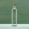 Bubbles Glass Water Bottle with Wooden Stopper-750 ml