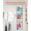 Over the Door Pantry Organizer, 8-Tier Pantry Organization and Storage, Heavy-Duty Steel Hanging Spice Rack, Adjustable Wall Seasoning Shelves