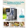 Ice Maker Water Filter Dispenser, 4-in-1 Countertop Ice Making Machine with Room Temperature, Hot & Cold Water