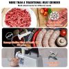 Electric Meat Grinder, 5 Lb/Min Capacity, 575W(800W MAX) Industrial Meat Mincer with Blade, Grinding Plate, Sausage Stuffing Blade and 3 Tubes