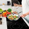 11.8in Stainless Steel Fry Pan â€“ Top-Grade Non-Stick Induction Compatible Frying Pan Skillet