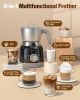6-in-1 Electric Milk Frother and Steamer, 16.9 oz. Milk Warmer for Coffee, Black (FBA warehouse)