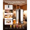 Beer Brewing Equipment, 16 Gal/60L Beer Maker with Anti-Burn Pump and Wort Chiller,3000W All-in-One Home Brewing Kit with Digital Control