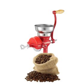 Manual Grain Mill with Low Hopper for Grains Spices Coffee Beans Nuts