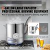 Stainless Steel Kettle, 5 GALLON Brewing Pot, Tri Ply Bottom for Beer, Brew Kettle Pot, Home Brewing Supplies Includes Lid, Handle, Thermometer