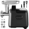 Electric Meat Grinder, 6.6 Lb/Min, 550W(2200W MAX) Industrial Meat Mincer with 2 Blade, 3 Grinding Plates