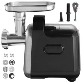 Electric Meat Grinder, 6.6 Lb/Min, 550W(2200W MAX) Industrial Meat Mincer with 2 Blade, 3 Grinding Plates