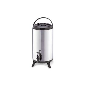 2.1 Gal Insulated Brew Pot â€“ Hot & Cold Beverage Dispenser, Stainless Steel Thermal Container for Home