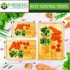 Bamboo Cutting Boards for Kitchen â€“ Set of 3 Wooden Boards with Juice Grooves & Handles â€“ Chopping Board Set for Meat, Veggies