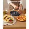 Tortilla Press, 8 Inch Cast Iron Tortilla and Roti Maker, Heavy Duty Tortilladora Press, Pataconera Makers with Handle and 100 Pcs Parchment Paper