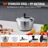 Stainless Steel Salad Spinner, 4.75Qt, One-handed Easy Press Large Vegetable Dryer Washer, Lettuce Cleaner and Dryer with 304 Stainless Steel Bowl