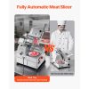 Automatic Meat Slicer, 500W, Electric Deli Slicer Machine with 10 inch Sharp 75Cr1 Steel Blade, 0-0.67 inch Adjustable Thickness, 633 RPM Fast Slicing