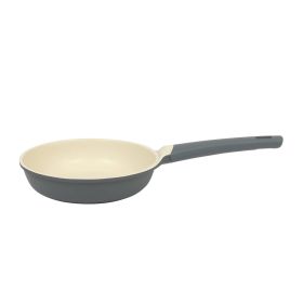 Oster Rooney 10 Inch Ceramic Nonstick Cast Aluminum Frying Pan in Grey