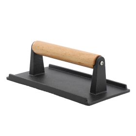 MegaChef 8 x 4 Inch Rectangle Heavy Duty Cast Iron Grill Press