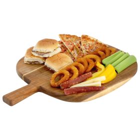 MegaChef 13 Inch Acacia Wood Serving Butcher Cutting Board with Handle