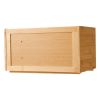 Bread Box for Kitchen Counter, Large Capacity Bamboo Bread Storage Container, Farmhouse Wooden Breadbox Organizer for Homemade Bread