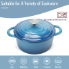Dutch Oven,Dutch Oven Pot with Lid,4.5 QT Enamel Dutch Ovens with Dual Handles,Cast Iron Pot for Braiser,Cooking,Gifts for Family