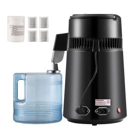 Water Distiller, 4L 1.05 Gallon Pure Water Purifier Filter For Home Countertop, 750W Distilled Water Maker (Default: Default)