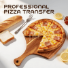Antibacterial, durable pizza and cutting board with a thickness of 2.8 cm, dimensions 40Ã—25Ã—1.2 cm; made from acacia wood for eco-friendly