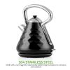 Electric Kettle Hot Water Boiler Stainless Steel 1.7 L Automatic Shut-Off 1500W Cleo Collection Cool Touch Handle Portable Brew Coffee Maker Tea Heate
