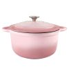 Dutch Oven,Dutch Oven Pot with Lid,4.5 QT Enamel Dutch Ovens with Dual Handles,Cast Iron Pot for Braiser,Cooking,Gifts for Family